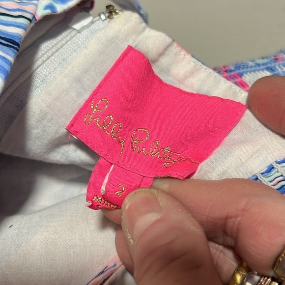 Lilly Pulitzer Cyndi Dress in Whisper Blue Yeah Bouy Size 2 - Picture 12 of 15